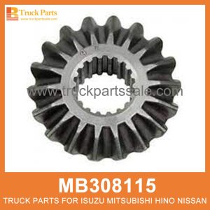 Gear Big Differential Side 16 teeth 18 splines MB308115 MC115001 MK351963 for Mitsubishi truck Gear Big Diferencial
