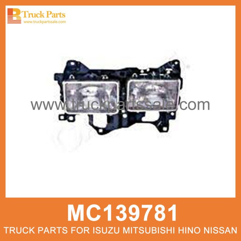 Head Lamp Right with Housing MC139781 214-1168R for Mitsubishi truck L??mpara de cabeza a la derecha con carcasa