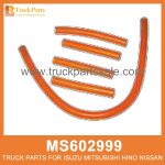 Hose Set Fuel Overflow set of 5 pcs MS602999 MS602013 MS602061 for Mitsubishi truck Conjunto de la manguera Conjunto de desbordamiento de combustible