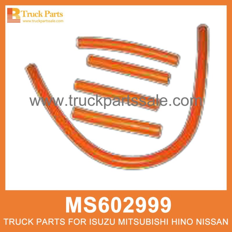 Hose Set Fuel Overflow set of 5 pcs MS602999 MS602013 MS602061 for Mitsubishi truck Conjunto de la manguera Conjunto de desbordamiento de combustible