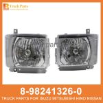 LAMP ASM HEAD 8-98241326-0 8-98241325-0 8982413260 8982413250 8-98241-326-0 8-98241-325-0 for ISUZU NPR75 NQR75 L??mpara ASM Cabeza ASM