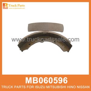 Lined Shoe Set Front Rear 75mm width set of 4 pcs MB060596 MC865115 for Mitsubishi truck Juego de zapatos forrados