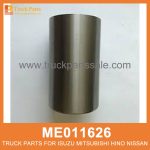 Liner Cylinder Block 100mm bore set of 4 pcs ME011626 ME011631 ME011632 ME011604 for Mitsubishi truck Bloque de cilindro de revestimiento