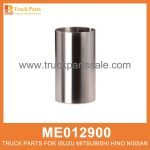Liner Set Cylinder Block 104mm bore set of 4 pcs ME012900 for Mitsubishi truck Bloqueo de cilindro de juego de revestimiento