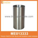 Liner Set Cylinder Block 108mm bore set of 4 pcs ME013333 for Mitsubishi truck Bloqueo de cilindro de juego de revestimiento
