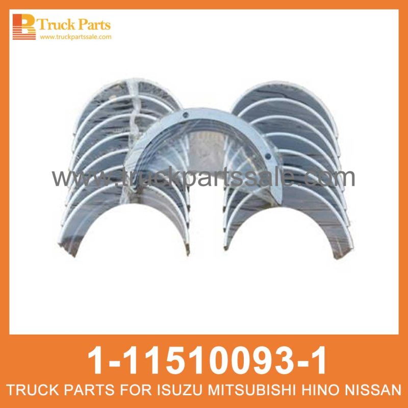 METAL KIT CRANKSHAFT 1-11510093-1 1115100931 1-11510-093-1 for ISUZU CYZ51 6WF1 Cig??e al del kit de metal