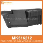 Mudguard Right Front Wheel MK516212 MK627800 for Mitsubishi truck Rueda delantera derecha de guardabarros