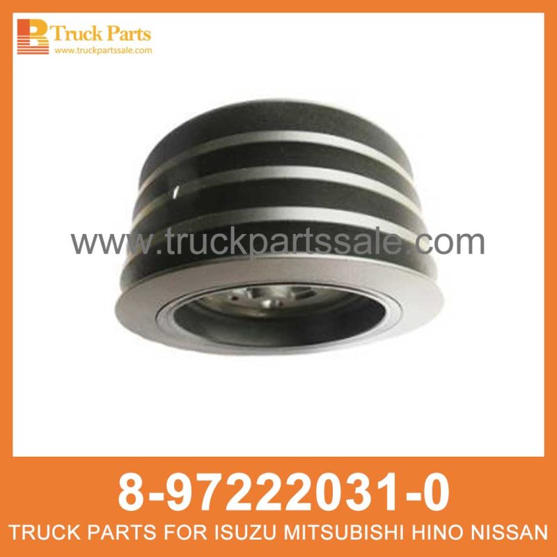 PULLEY CR SHF DAMPER 8-97222031-0 8972220310 8-97222-031-0 for ISUZU 4HF1 Polea CR SHF Amortiguador CR SHF