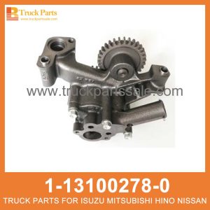 PUMP ASM OIL 1-13100278-0 113100-2780 1131002780 1131002780 1-13100-278-0 for ISUZU CXZ81K 10PE1 Aceite ASM de bomba ASM