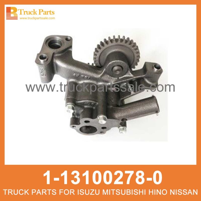 PUMP ASM OIL 1-13100278-0 113100-2780 1131002780 1131002780 1-13100-278-0 for ISUZU CXZ81K 10PE1 Aceite ASM de bomba ASM