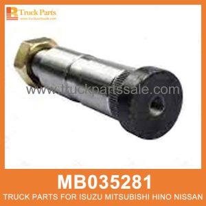 Pin Rear Spring with Collar MB035281 for Mitsubishi truck Pin de resorte trasero con collar