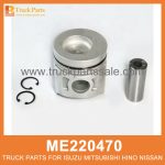 Piston Set 104mm bore set of 4 pcs ME220470 ME011143 for Mitsubishi truck Set de pist??n