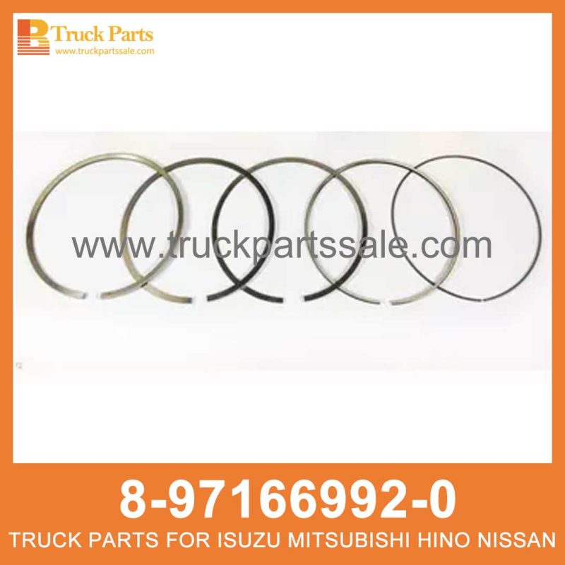 RING SET PISTON 8-97166992-0 8971669920 8-97166-992-0 for ISUZU NPR 4HE1 Pist??n de colocaci??n de anillos