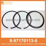 RING SET PISTON 8-97170113-0 8971701130 8-97170-113-0 for ISUZU UCS25 6VD1 Pist??n de colocaci??n de anillos
