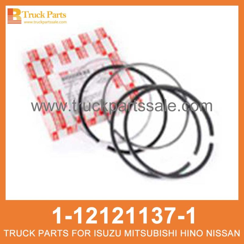 RING SET PISTON STANDARD 1-12121137-1 1121211371 1-12121-137-1 for ISUZU FVR23 6SD1T Est??ndar de pist??n de fijaci??n de anillo