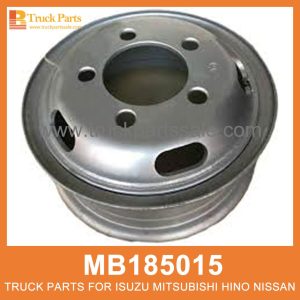 Rim Wheel 5 Hole Tube Type Black Colour MB185015 MT119315 for Mitsubishi truck Rueda de borde