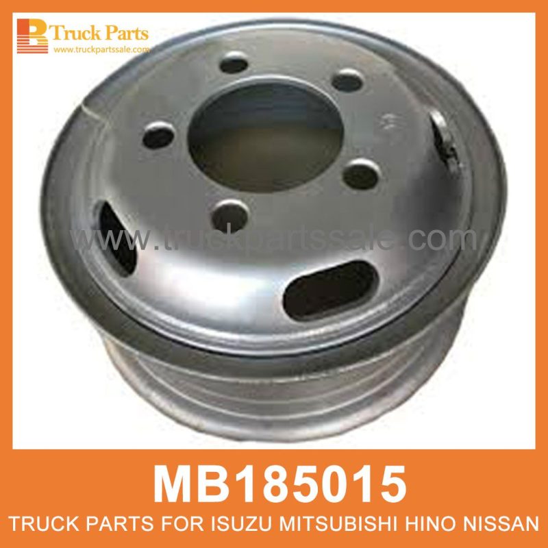 Rim Wheel 5 Hole Tube Type Black Colour MB185015 MT119315 for Mitsubishi truck Rueda de borde