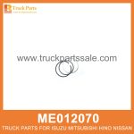 Ring Set Piston 100mm bore ME012070 ME012010 for Mitsubishi truck Pist??n de colocaci??n de anillos