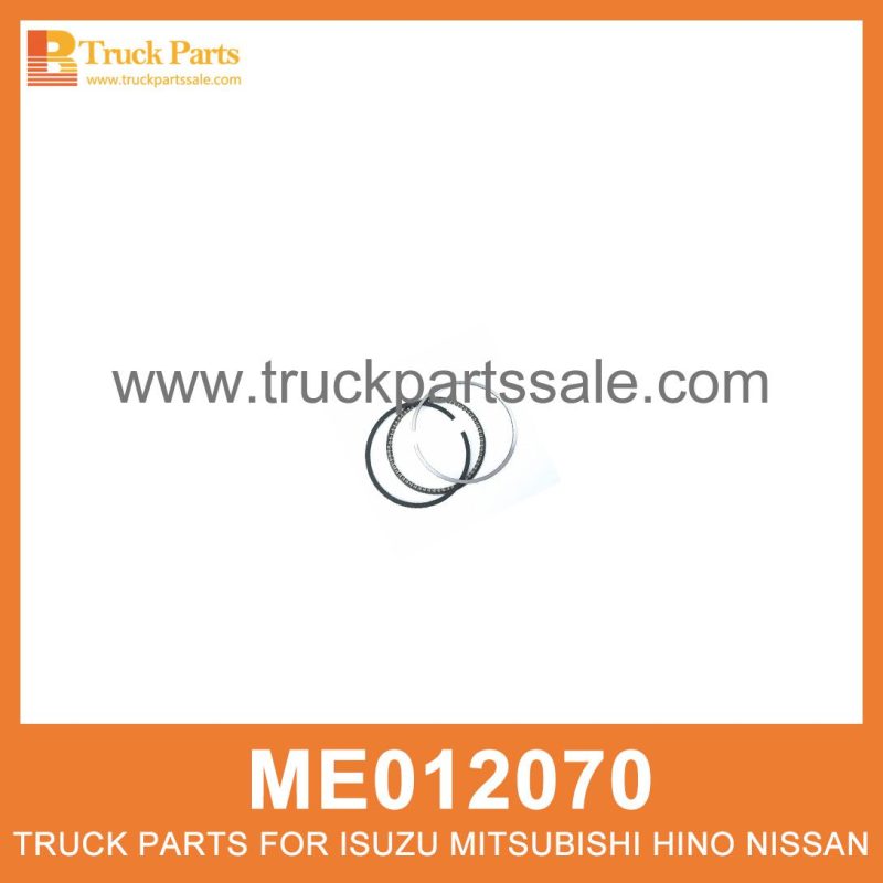 Ring Set Piston 100mm bore ME012070 ME012010 for Mitsubishi truck Pist??n de colocaci??n de anillos