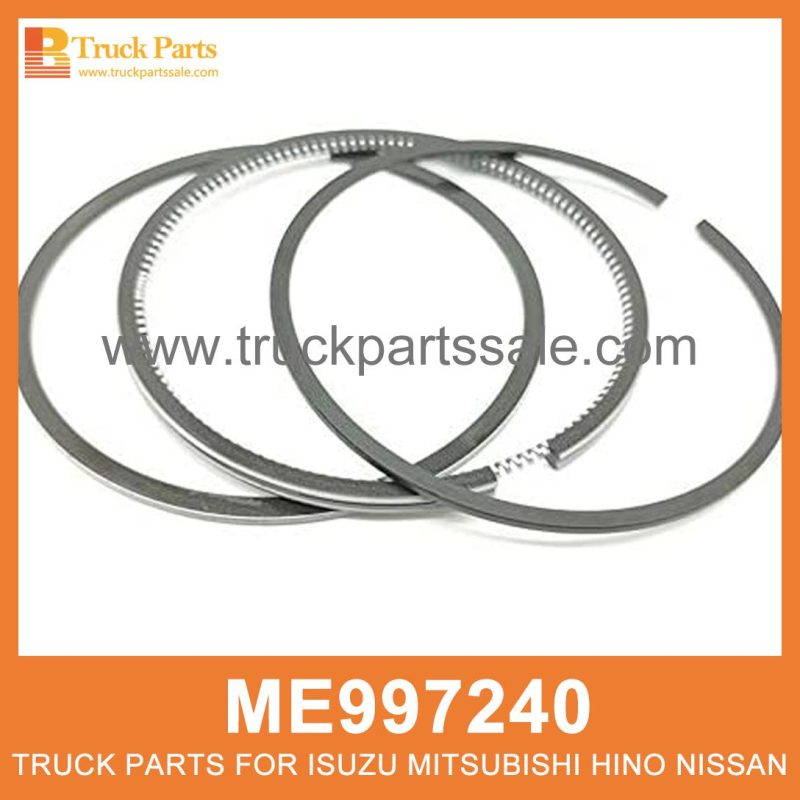 Ring Set Piston 104mm bore ME997240 ME996566 for Mitsubishi truck Pist??n de colocaci??n de anillos