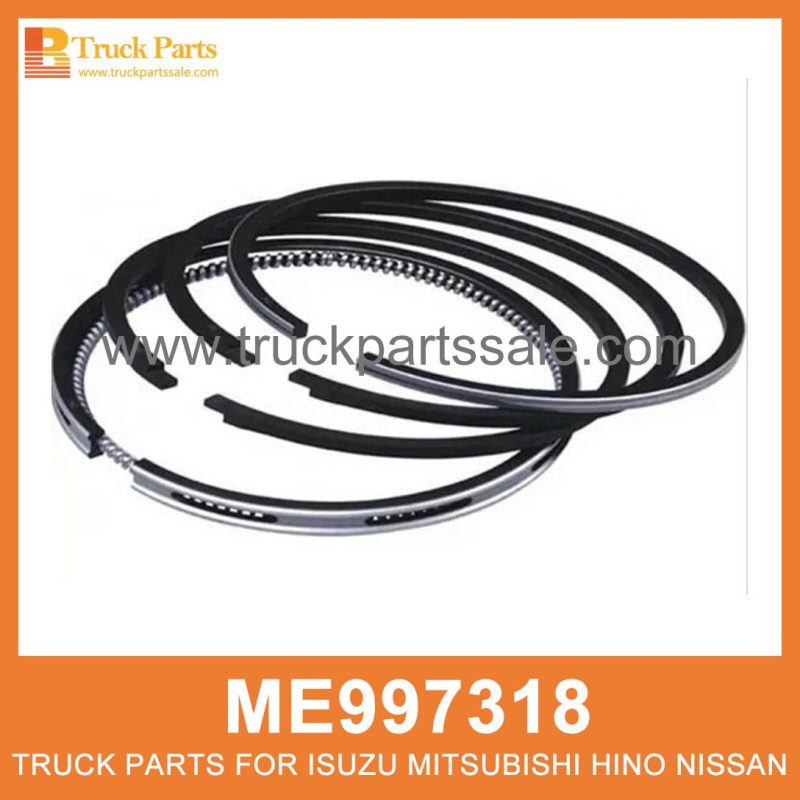 Ring Set Piston 104mm bore ME997318 ME999243 ME999641 for Mitsubishi truck Pist??n de colocaci??n de anillos
