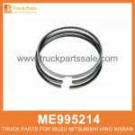 Ring Set Piston 110mm bore ME995214 for Mitsubishi truck Pist??n de colocaci??n de anillos