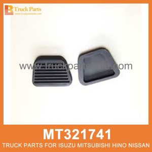 Rubber Pad Clutch Brake Pedals MT321741 for Mitsubishi truck Pedales de freno de embrague de goma