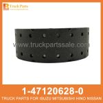SHOE BRK FRT 1-47120628-0 1471206280 1-47120-628-0 for ISUZU FVR33 6HH1 Zapato brk frt BRK FRT