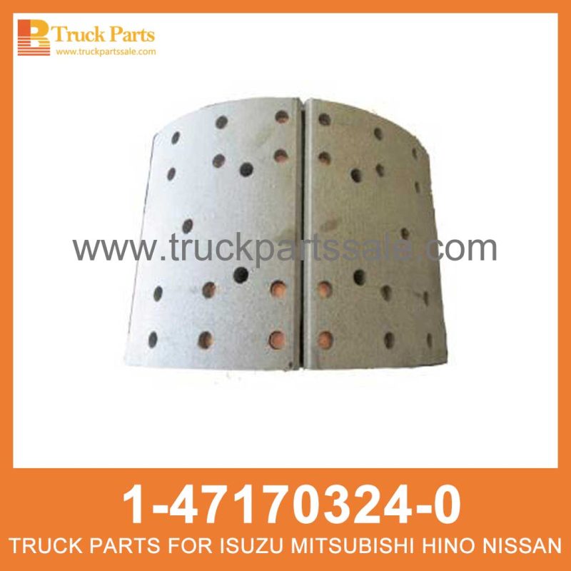 SHOE BRK RR 1-47170324-0 1471703240 1-47170-324-0 for ISUZU CYZ51K 6WF1 Zapato brk rr BRK RR