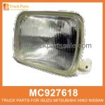 Sealed Beam Square Head Lamp using P45 Bulb MC927618 MC927617 MC927615 MC927620 for Mitsubishi truck L??mpara de cabeza cuadrada de haz sellado