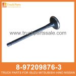 VALVE EXH 8-97209876-3 8972098763 8-97209-876-3 for ISUZU 4HK1 6HK1 V??lvula exh Exh