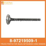 VALVE EXH 8-97219509-1 8972195091 8-97219-509-1 for ISUZU NPR66 4HF1 V??lvula exh Exh