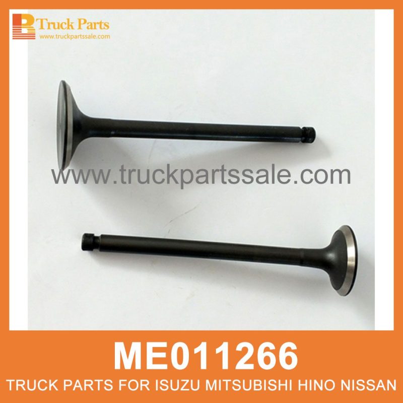 Valve Set Exhaust set of 4 pcs ME011266 ME013832 ME220217 for Mitsubishi truck Conjunto de escape de la v??lvula