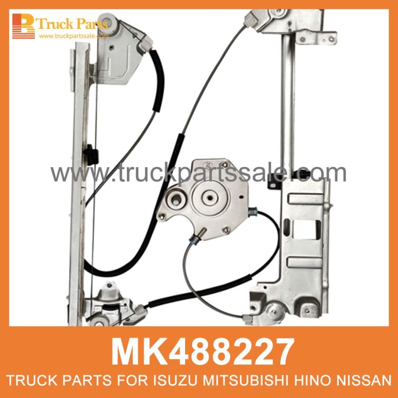 Winder Left Door Glass Manual type MK488227 for Mitsubishi truck Tipo de vidrio de la puerta izquierda Tipo