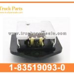 24 volts blower fan motor power resistor 1-83519093-0 1835190930 1-83519-093-0 for ISUZU GIGA CXZ CYZ CYH Resistencia de alimentaci??n del motor del ventilador del ventilador