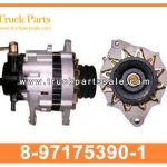 60A Generator or Alternator with vacuum pump 8-97175390-1 8-97075882-0 8971753901 8970758820 8-97175-390-1 8-97075-882-0 for ISUZU NPR 4HF1 Generador o alternador con bomba de vac??o