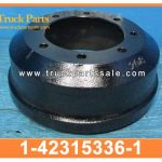8 holes front truck brake drum 1-42315336-1 1423153361 1-42315-336-1 for ISUZU forward giga trailer tambor de freno de cami??n delantero