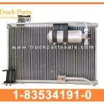 Air Conditional Condenser 1-83534191-0 1835341910 1-83534-191-0 for ISUZU FVR96 CXZ EXZ96 6HK1 10PE1 Condensador de aire acondicionado