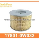 Air Filter 17801-0W032 178010W032 for HINO 300 Filtro de aire