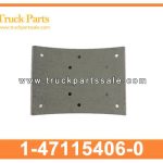 BRAKE SHOE 1-47115406-0 1471154060 1-47115-406-0 for ISUZU EXR 10PD1 PASTILLAS DE FRENOS