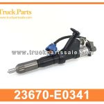 COMMON RAIL INJECTOR 23670-E0341 23670E0341 for HINO 700 E13C Inyector ferroviario com??n