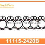 Cylinder Head Gasket 11115-2420B 111152420B for HINO H07D Junta de culata