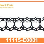 Cylinder head gasket 11115-E0081 11115E0081 for HINO ZS700 E13C NEW MODEL Junta de culata