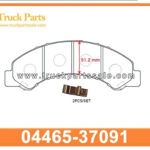 DUTRO BRAKE PAD WITH CERARMICS OR METAL STYLES 04465-37091 446537091 for HINO 300 Pastilla de freno dutro