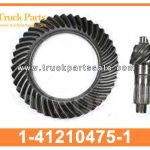 Final Differential Crown Pinion Gear Set 1-41210475-1 1412104751 1-41210-475-1 for ISUZU CYZ 6WF1 Conjunto de engranajes de pi ??n de corona diferencial final
