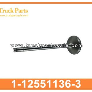 Intake Valve 1-12551136-3 1125511363 1-12551-136-3 for ISUZU CXZ 10PD1 V??lvula de admisi??n