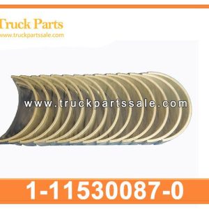 Main Bearing 1-11530087-0 1115300870 1-11530-087-0 for ISUZU FTR FVR FVZ 6SA1 6SD1 Cojinete principal