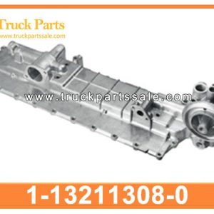 Oil cooler cover 1-13211308-0 1132113080 1-13211-308-0 for ISUZU FVR 6SD1 Cubierta de enfriador de aceite