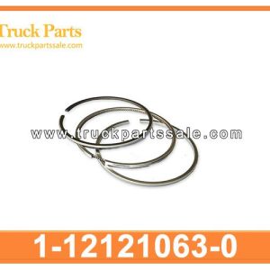 Piston Ring 1-12121063-0 1121210630 1-12121-063-0 for ISUZU EXR 10PD1 Anillo de pist??n