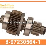 Starter Gear Starter Pinion Clutch Assembly 8-97230564-1 8972305641 8-97230-564-1 for ISUZU NQR 4HK1 Engranaje de arranque Conjunto de embrague de pi ??n de arranque